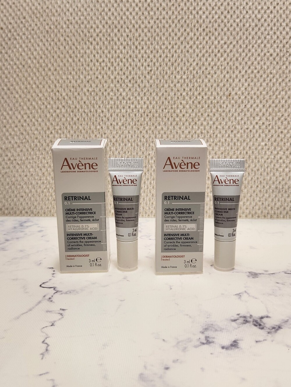 2 Avene Retrinal Intensive Multi Corrective Cream Mini Travel Size .1 Oz